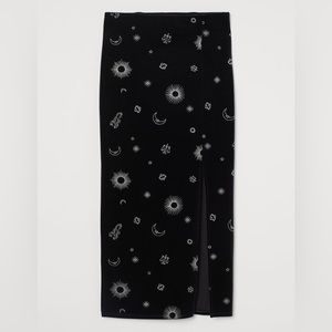Divided Celestial Velvet Skirt